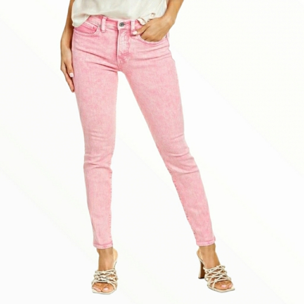 NWT Veronica Beard Women's Kate Skinny Pink Cut High Rise Jeans